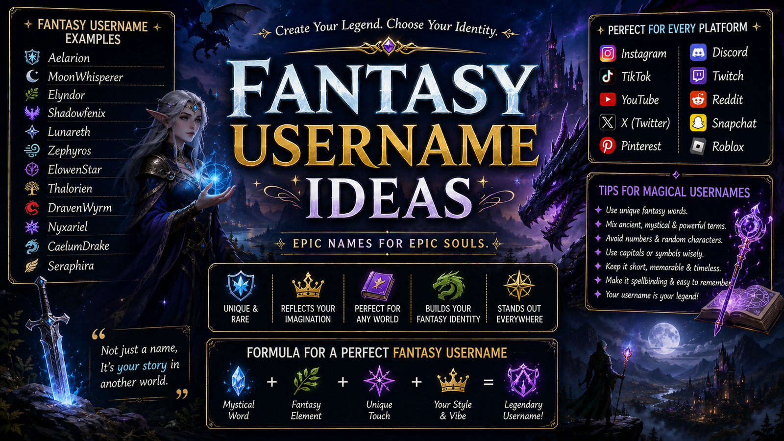 Fantasy Username Ideas