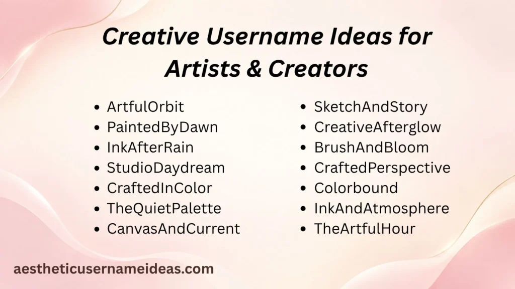 Creative Username Ideas for Artists & Creators