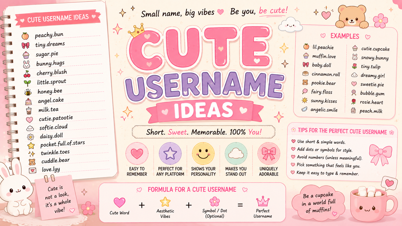 Cute Username Ideas
