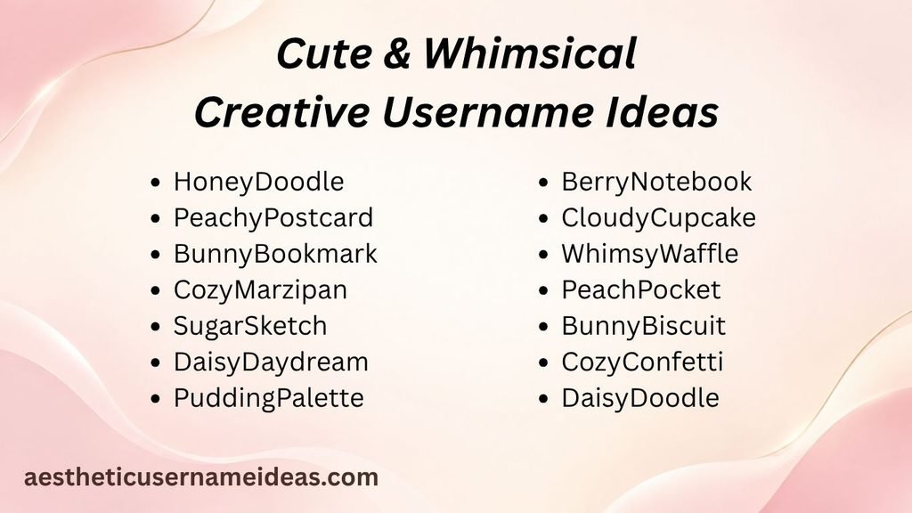 Cute & Whimsical Creative Username Ideas