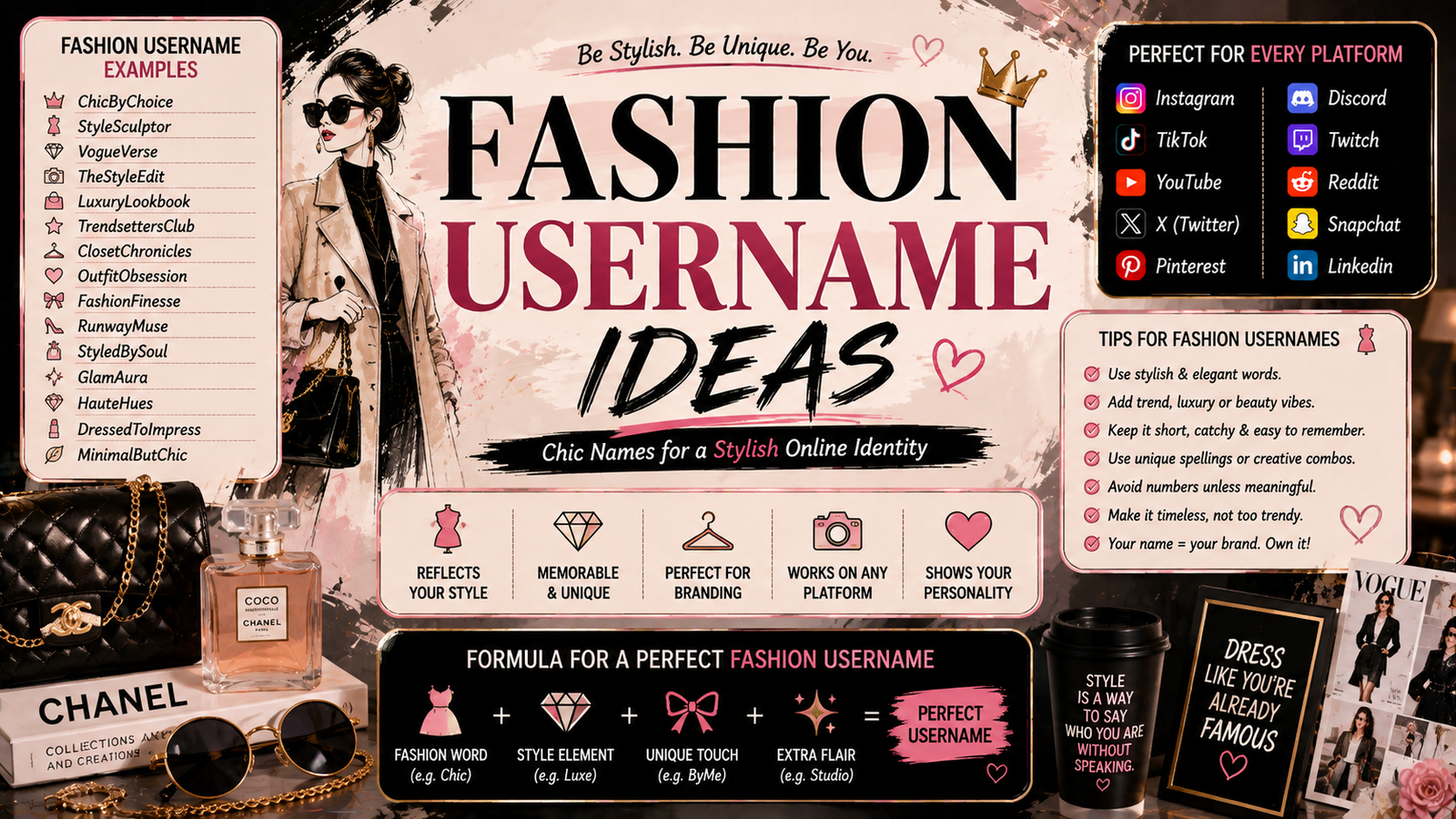 Fashion Username Ideas