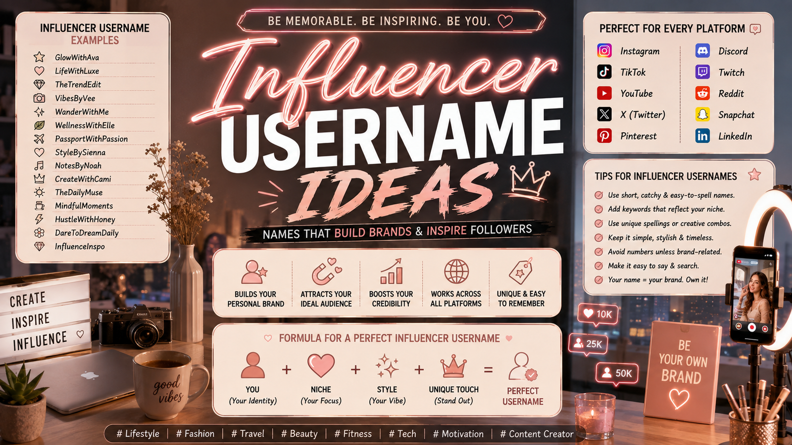 Influencer Username Ideas
