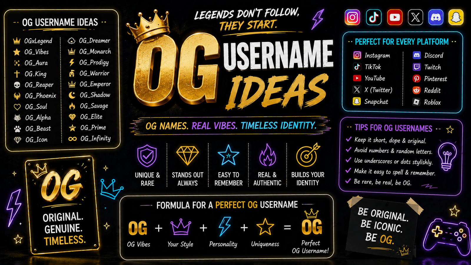 OG Username Ideas