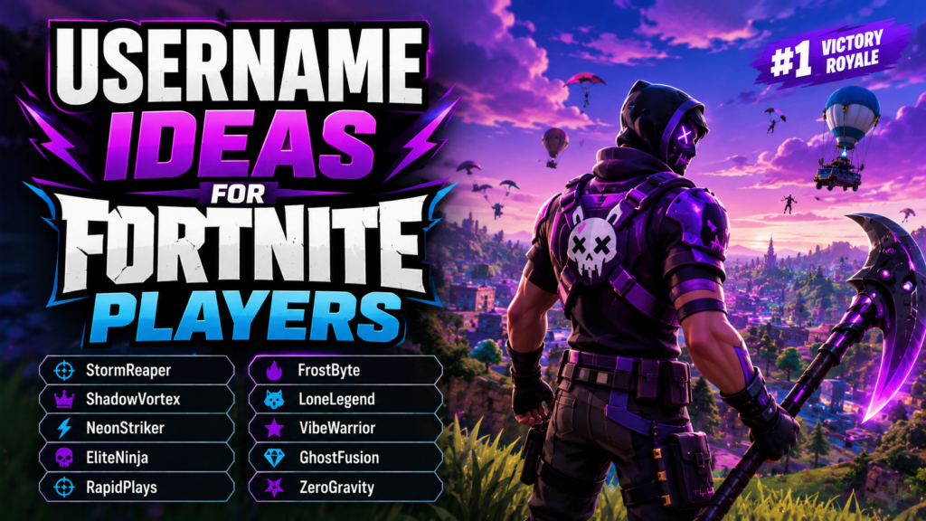Username Ideas for Fortnite Players