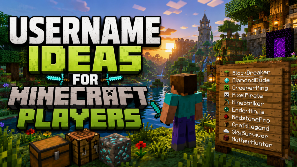 Username Ideas for Minecraft Players