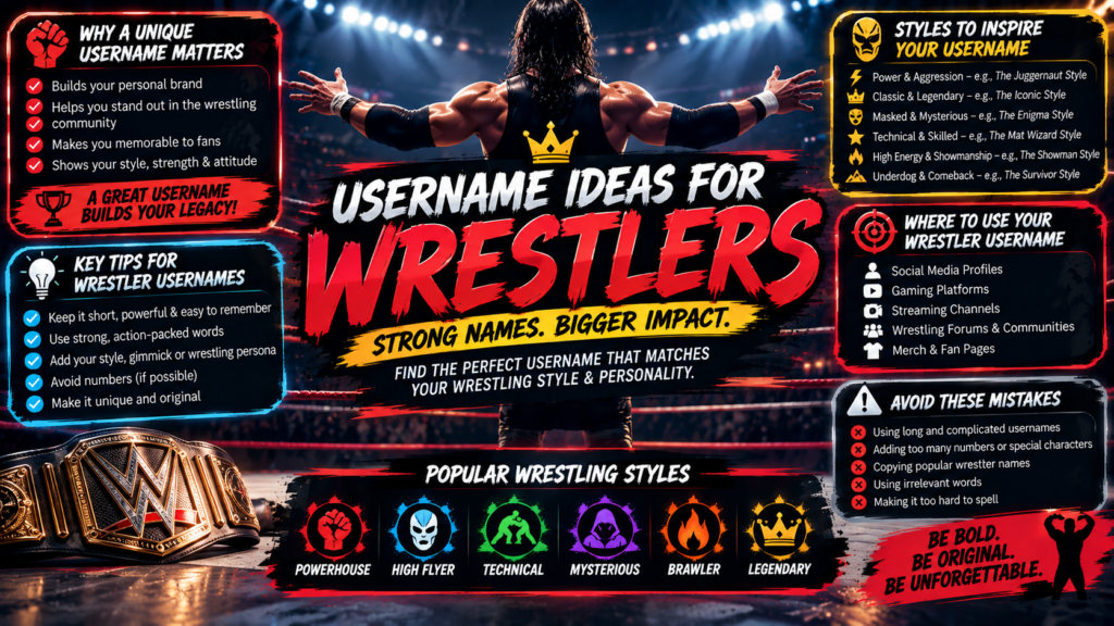 Username Ideas for Wrestlers